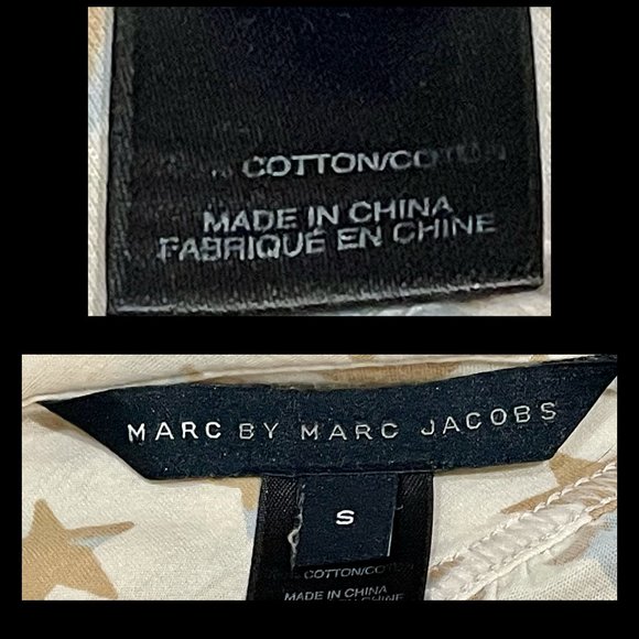 ▪️MARC JACOBS▪️Ruffle Collar Star Print Polo - Picture 5 of 6